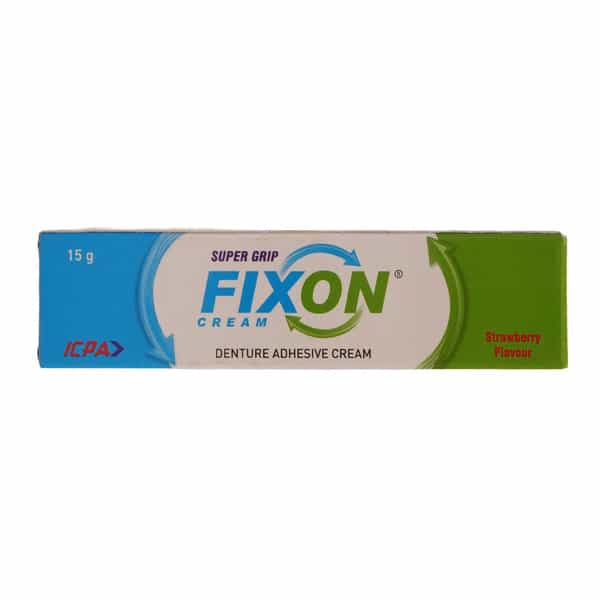 Fixon | Strawberry | Denture Adhesive Cream 15 Gm