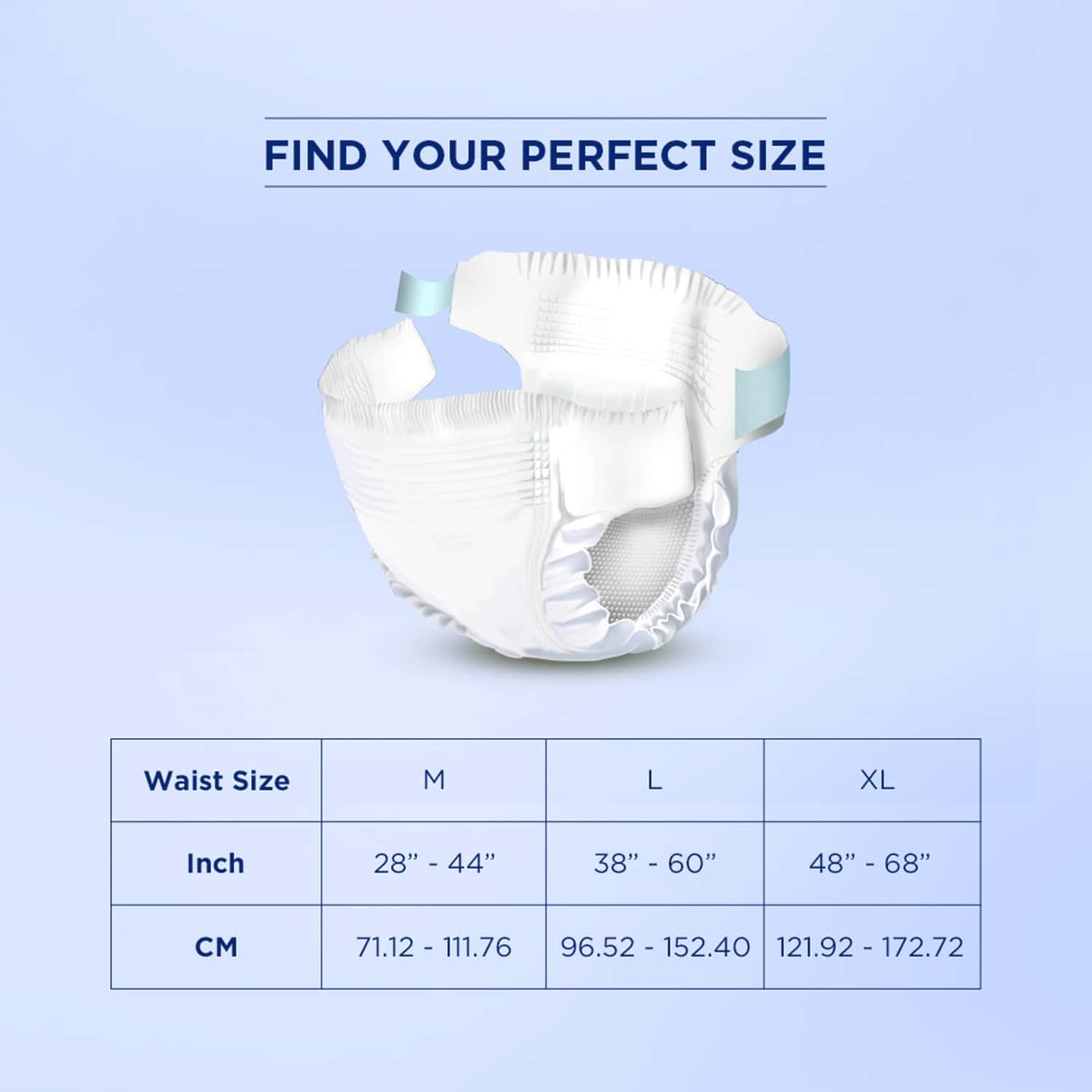 Buy FRIENDS EASY ADULT DIAPERS MEDIUM SIZE WAIST 2844 INCH HIGH