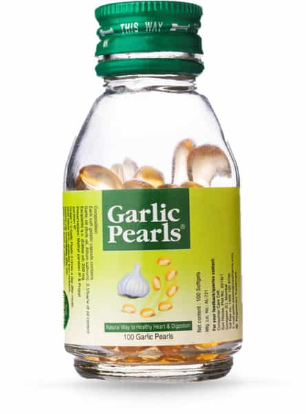 Garlic Pearls Healthy Heart & Digestion Capsules Bottle Of 100