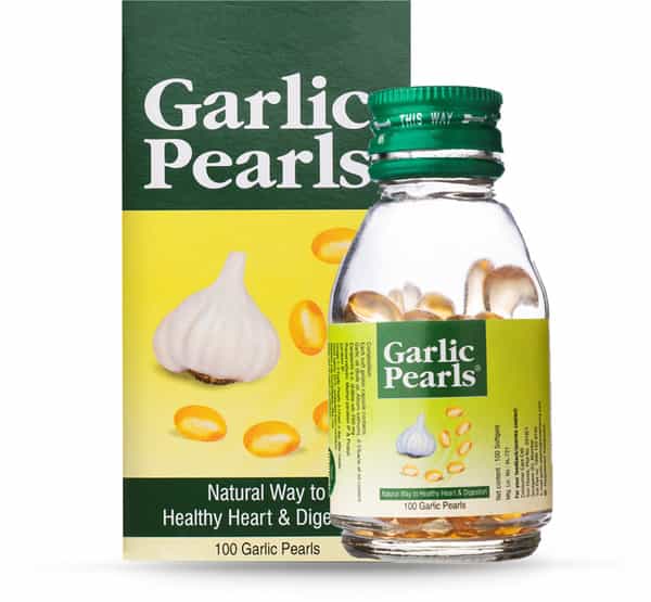 Garlic Pearls Healthy Heart & Digestion Capsules Bottle Of 100