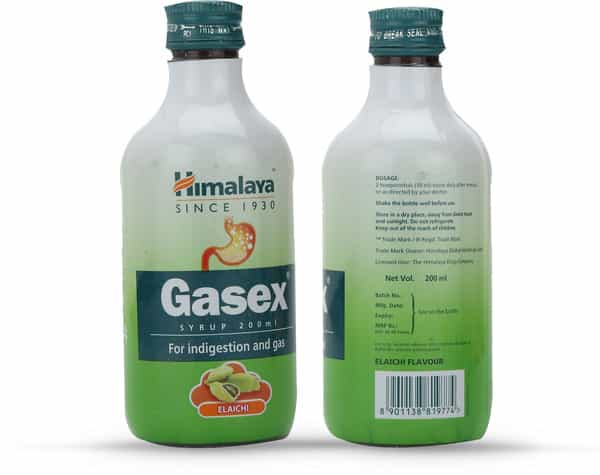 Himalaya Gasex Elaichi Flavour Syrup 200Ml