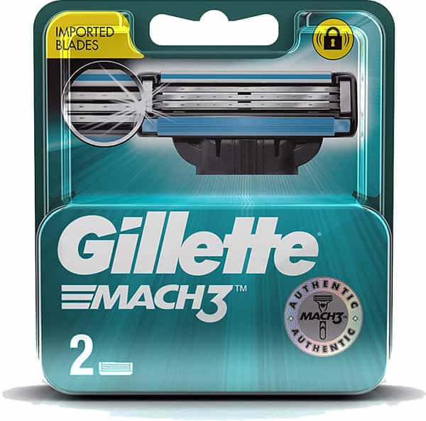 Gillette Mach 3 Manual Shaving Razor Blades - 2S Pack (Cartridge)