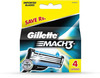 Gillette Mach 3 Manual Shaving Razor Blades - 4S Pack (Cartridge)