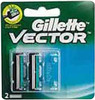 Gillette Vector Plus Manual Shaving Razor Blades (Cartridge) 2 Pieces