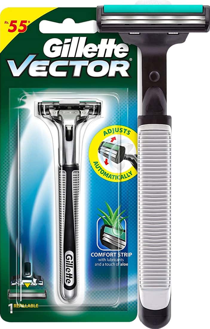 Gillette Vector Plus Manual Shaving  Razor