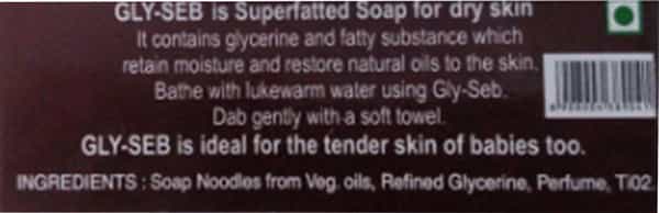 Gly Seb | Emollient Soap With Glycerine | 75 Gm
