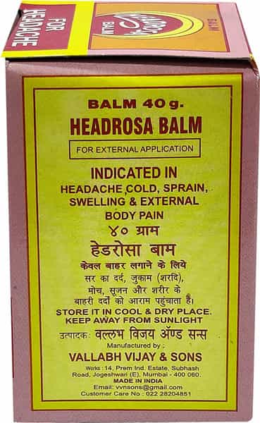 Headrosa Balm 40Gm