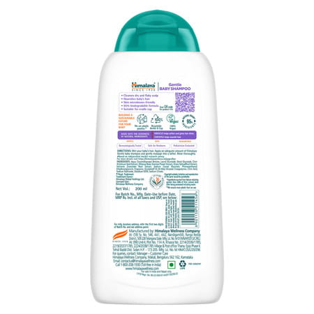 Himalaya Baby Gentle Baby Shampoo Bottle Of 200 Ml