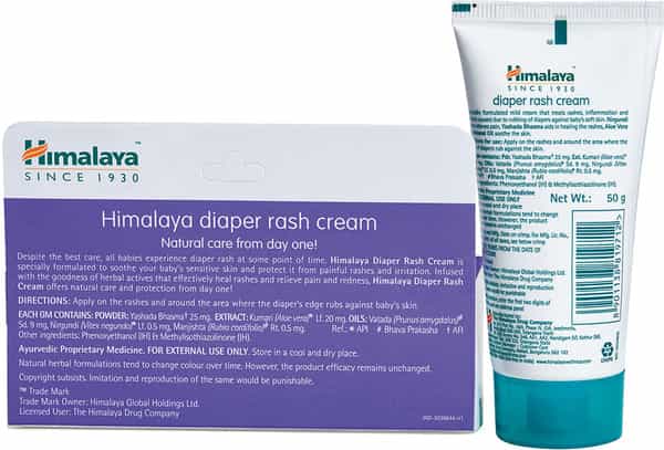 Himalaya Baby Diaper Rash Cream Tube Of 50 G