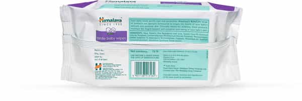Himalaya Gentle Baby Wipes | Extra Soft | Packet 72 Wipes