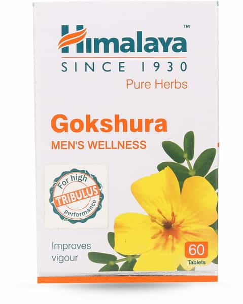 Himalaya Gokshura Men's Wellness Improves Vigour | Tribulus | Tablets | 60 No's