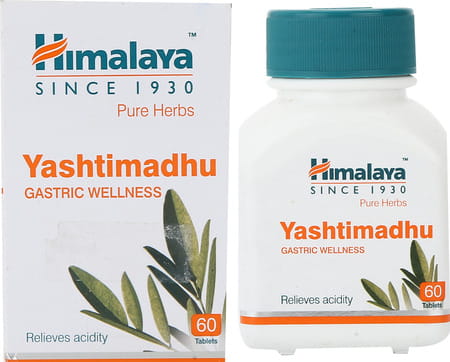 Himalaya Yashtimadhu | Relieves Acidity | Tablets | 60 No'S