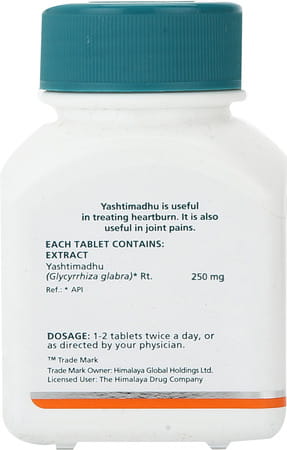 Himalaya Yashtimadhu | Relieves Acidity | Tablets | 60 No'S