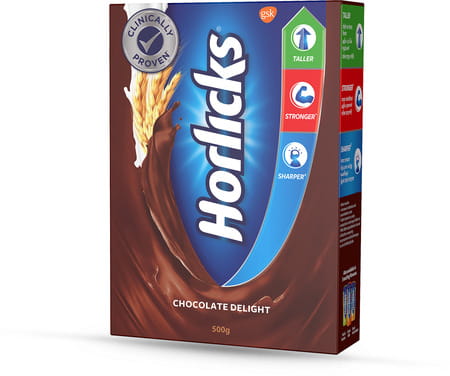 Horlicks Nutrition Drink Chocolate Delight Flavour Box 500 Gm