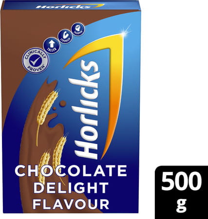 Horlicks Nutrition Drink Chocolate Delight Flavour Box 500 Gm