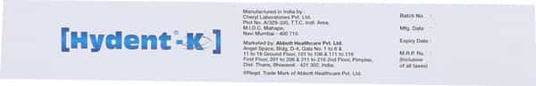 Hydent K Medicated Oral Gel | For Sensitive Teeth | 100 Gm