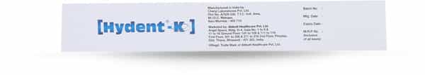 Hydent K Medicated Oral Gel | For Sensitive Teeth | 100 Gm