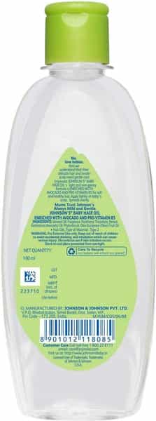 Johnson's Baby Hair Oil 100Ml