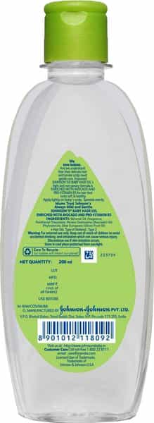 Johnson's Baby Hair Oil 200Ml