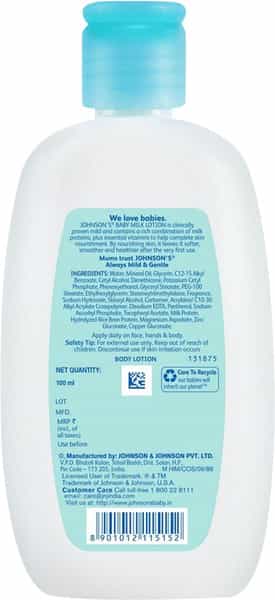 Johnson's Baby Milk Lotion 100Ml