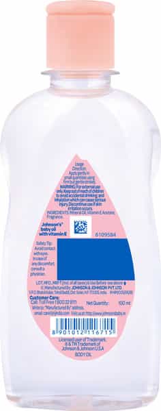 Johnson's Baby Oil Bottle Of 100 Ml