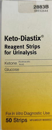 Keto-Diastix Reagent Strips For Urinalysis