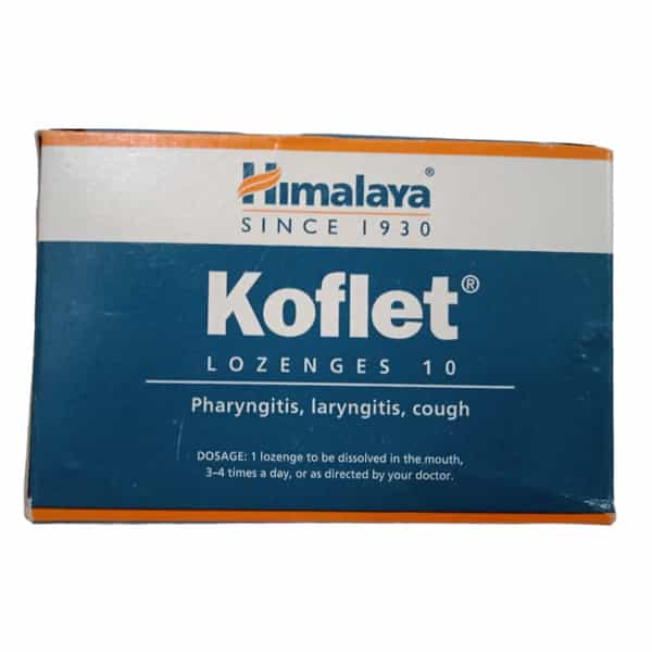 Himalaya Koflet Lozenges | Relief From Cough & Sore Throat | Pack Of 10S