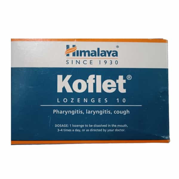 Himalaya Koflet Lozenges | Relief From Cough & Sore Throat | Pack Of 10S