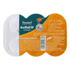 Himalaya Koflet-h | For Relief From Cough & Sore Throat | Ginger Flavour | Lozenges | 6 No's