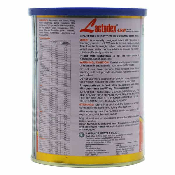 Lactodex Lbw Tin Of 400Gm Powder
