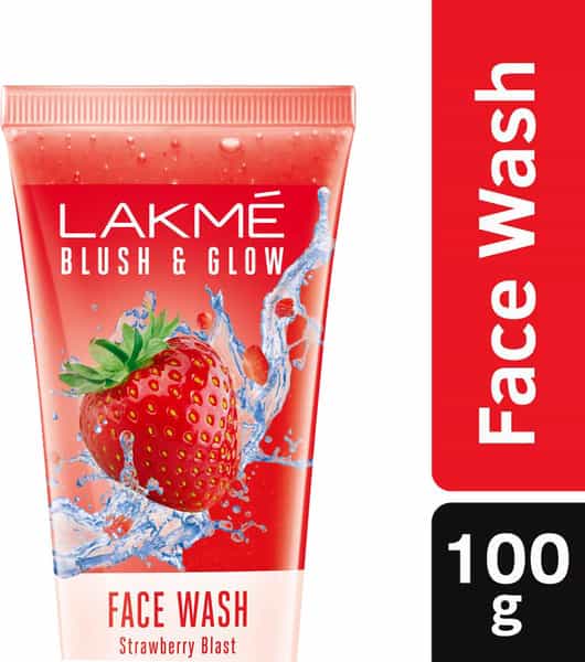 Lakme Blush & Glow Strawberry Freshness Gel Face Wash With Strawberry Extracts - 100 G