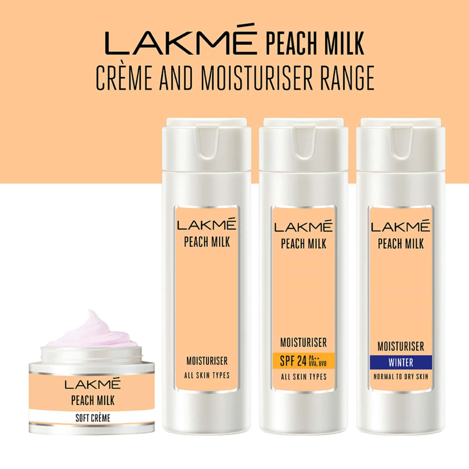 Buy LAKME PEACH MILK MOISTURIZER BODY LOTION 120 ML Online & Get Upto