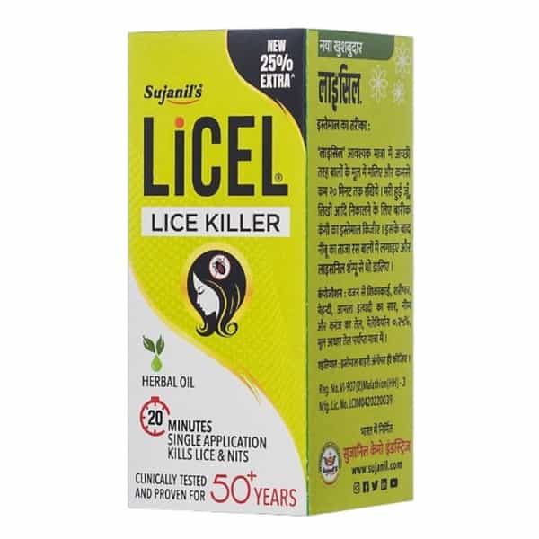 Licel Lice Killer Herbal Oil (20Ml + 5Ml Free) Bottle Of 25 Ml