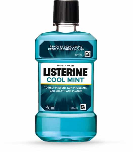 Listerine Coolmint Mouthwash Bottle Of 250 Ml
