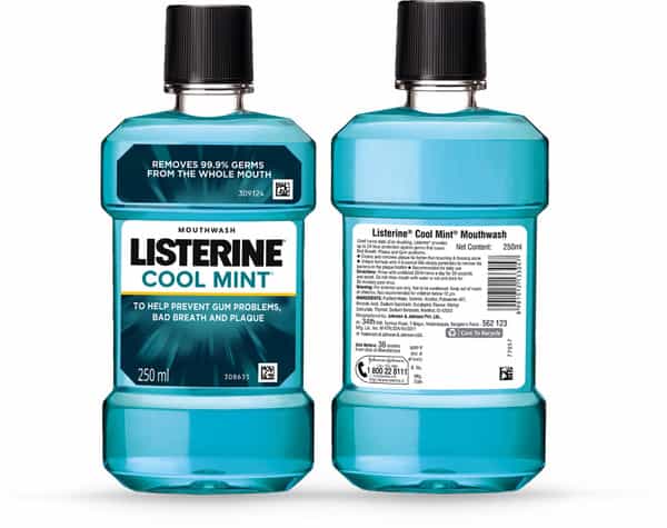 Listerine Coolmint Mouthwash Bottle Of 250 Ml