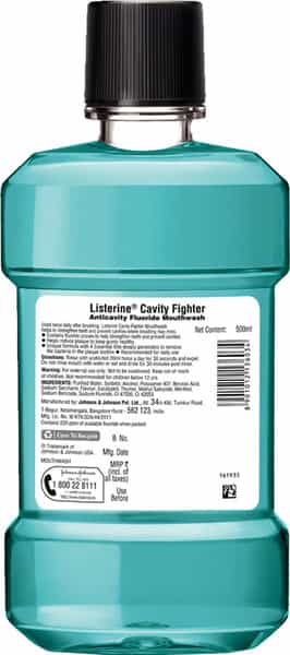 Listerine Freshburst Mouthwash Bottle Of 500 Ml