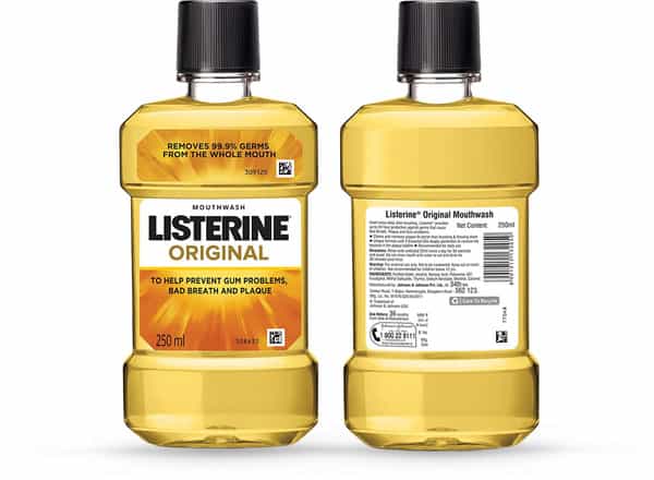 Listerine Original Mouthwash Bottle Of 250 Ml