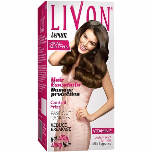 Livon Serum For Frizz-Free, Smooth Hair, With Argan Oil & Vitamin E, 20 Ml