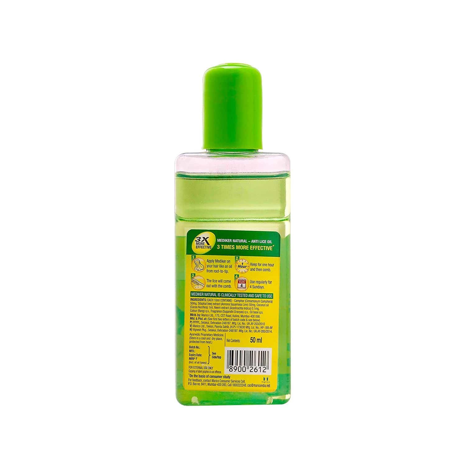 Buy Mediker Anti Lice Treatment Hair Oil Bottle Of 50 Ml Online & Get