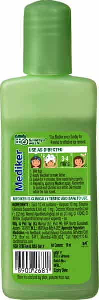 Mediker Anti Lice Treatment Shampoo Bottle Of 50 Ml