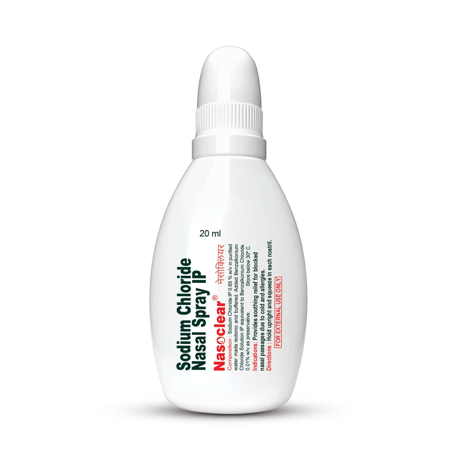 Nasoclear 0.65% Bottle Of 20ml Nasal Spray
