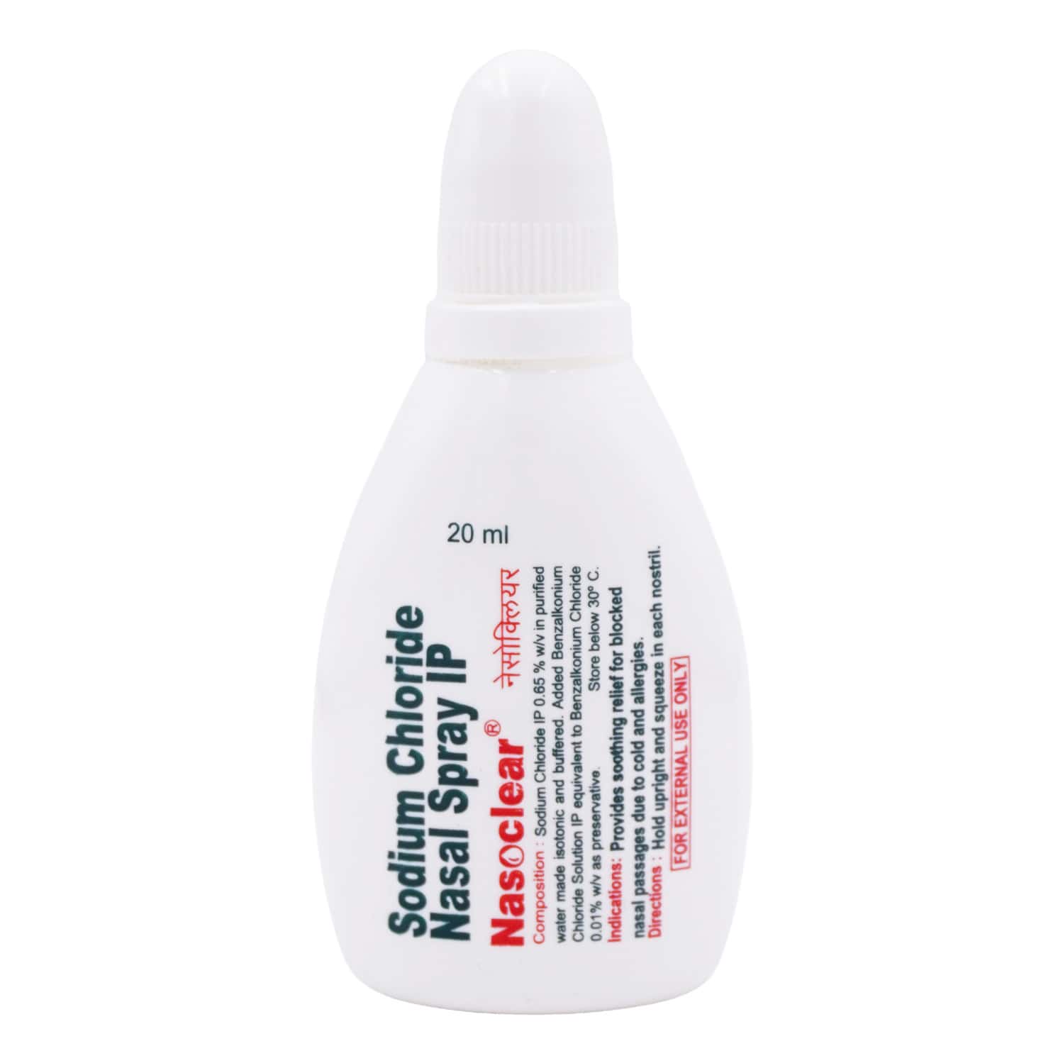 Nasoclear 0.65% Bottle Of 20ml Nasal Spray