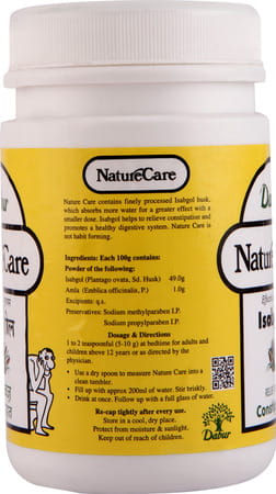 Dabur Naturecare Isabgol Constipation Relief Powder Bottle Of 100 Gm