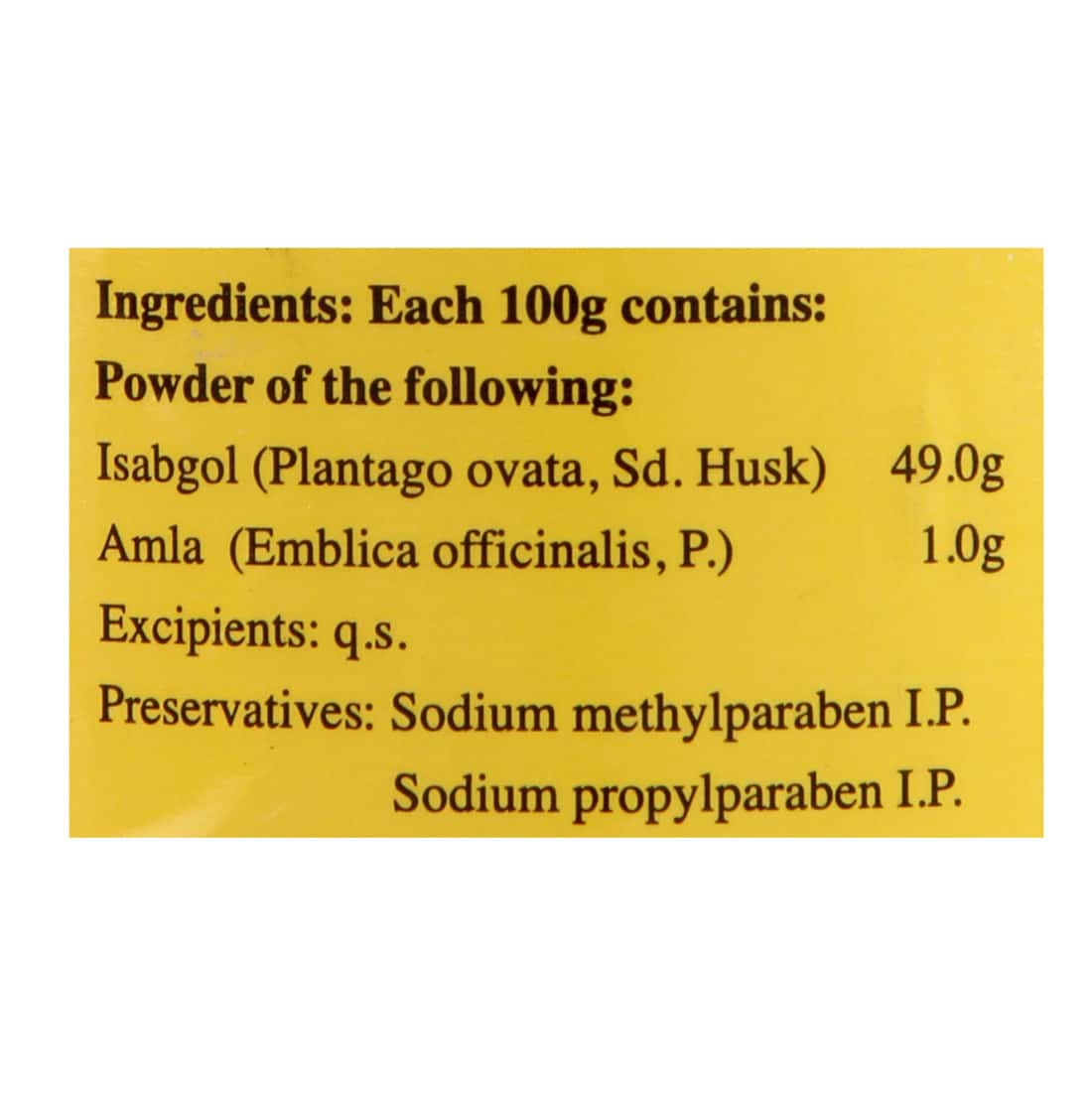 DABUR NATURECARE ISABGOL CONSTIPATION RELIEF POWDER BOTTLE OF 100 GM