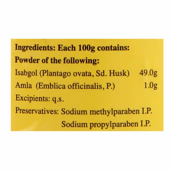 Dabur Naturecare Isabgol Constipation Relief Powder Bottle Of 100 Gm