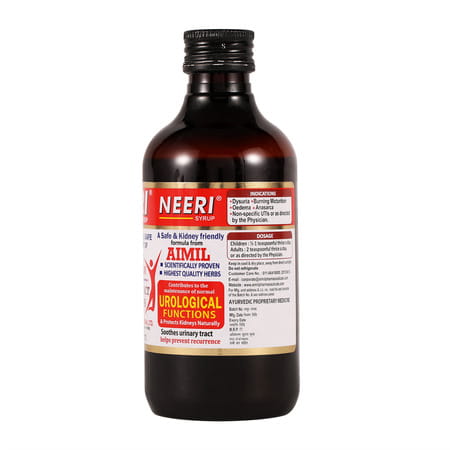 Aimil Neeri | Burning Micturition & Urinary Tract Infections | Bottle | Syrup | 100 Ml