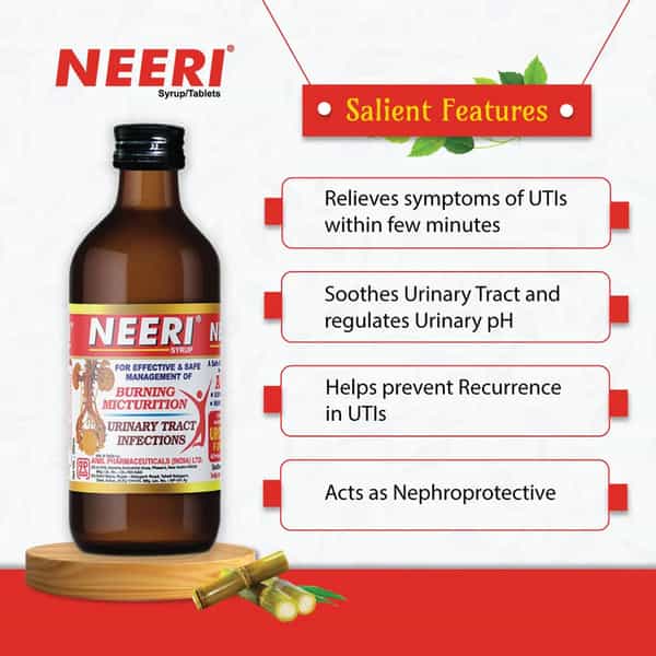 Aimil Neeri Syrup 200Ml | Urinary Tract Infections (Utis) | Burning Micturition