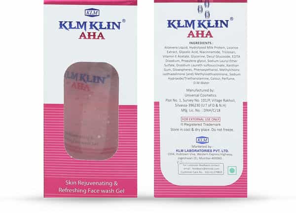 Klmklin Aha  Face Wash  Tube Of 50 Ml