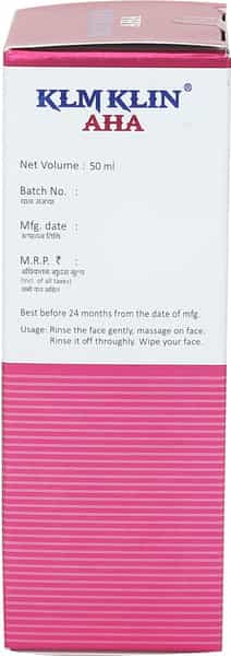 Klmklin Aha  Face Wash  Tube Of 50 Ml