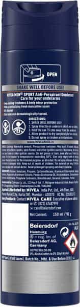 Nivea Men Sport Deo Spray - 150Ml